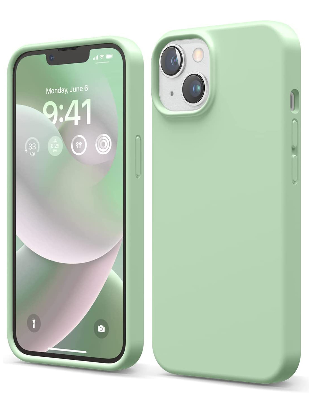 Чехол Elago для iPhone 14 silicone Pastel Green