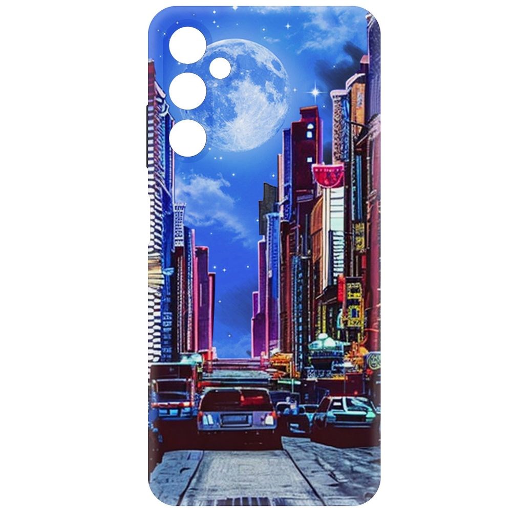 

Чехол-накладка Krutoff Soft Case Ночной город для Samsung Galaxy A05s черный