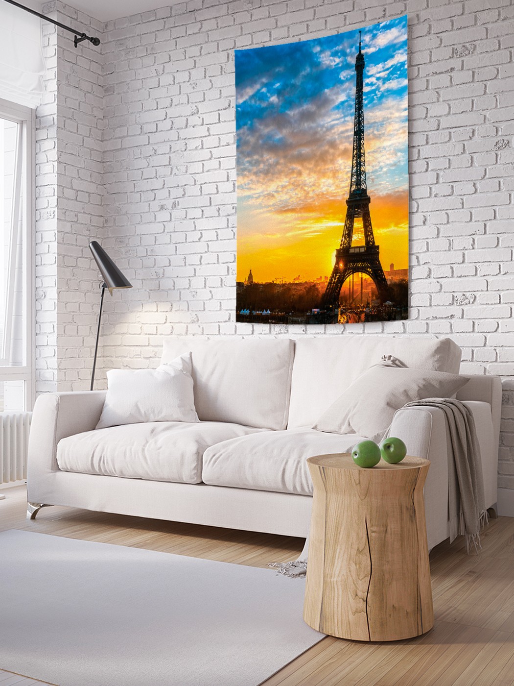 

Вертикальное фотопанно на стену JoyArty Закат в Париже 150x200 см, Закат в Париже