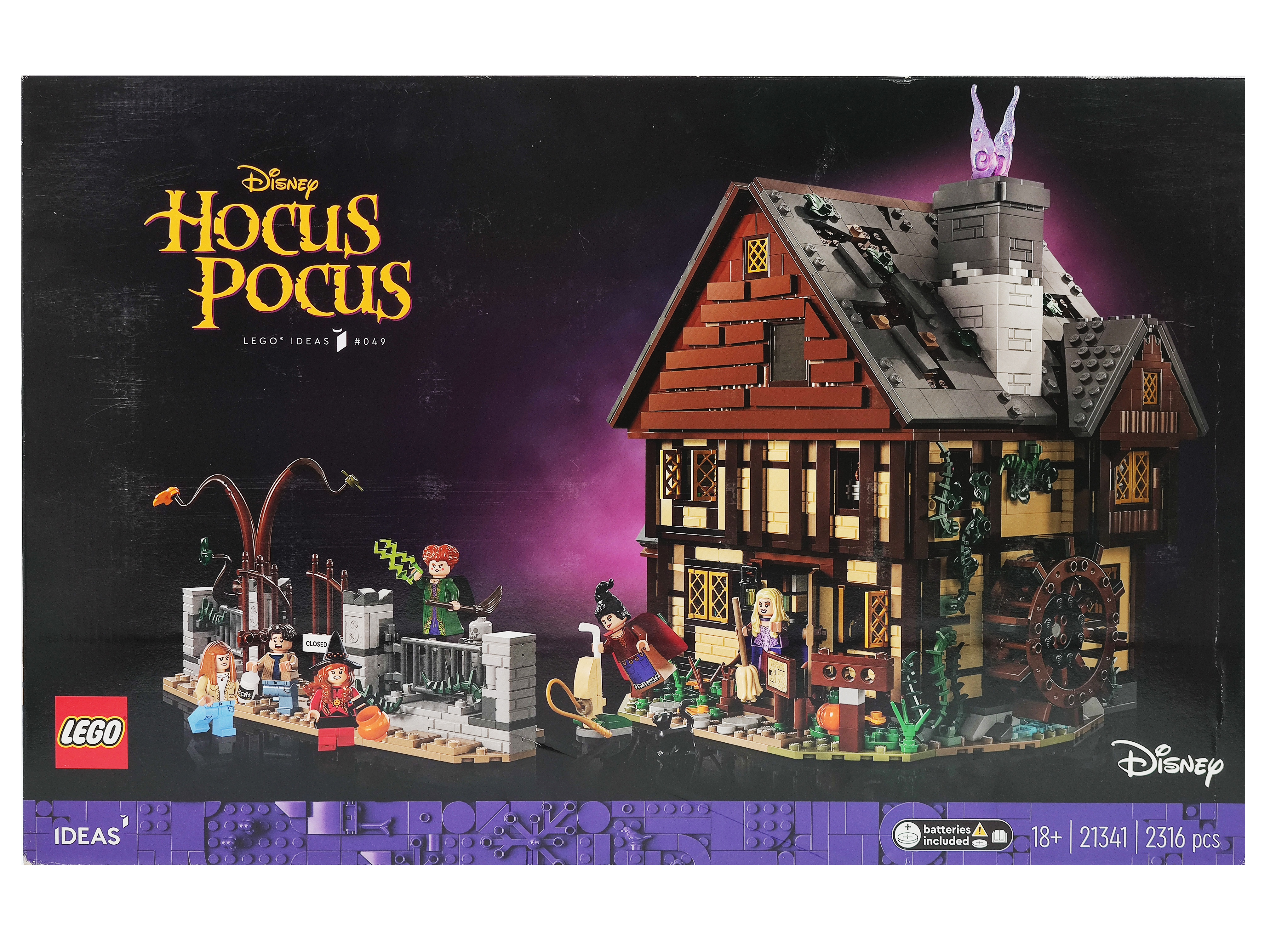 

Конструктор LEGO Ideas Дисней Фокус-покус Коттедж сестер Сандерсон 21341