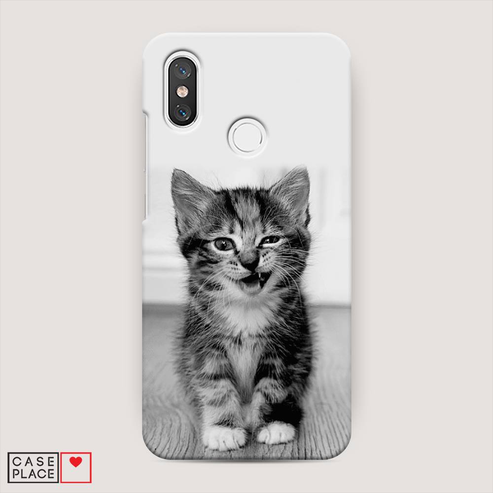 

Пластиковый чехол "Подмигивающий котенок" на Xiaomi Mi 8, 33520-1