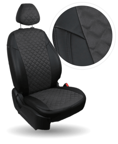 

Авточехлы Автопилот Skoda Octavia A-7 хэтчбек/универсал с 2013-2020 Алькантара Ромб / Чер, Черный;серый, Алькантара Ромб