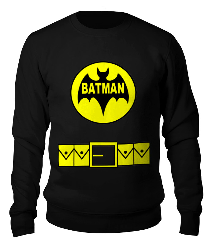 

Свитшот унисекс Printio Бэтмен (batman) черный XL, Бэтмен (batman)