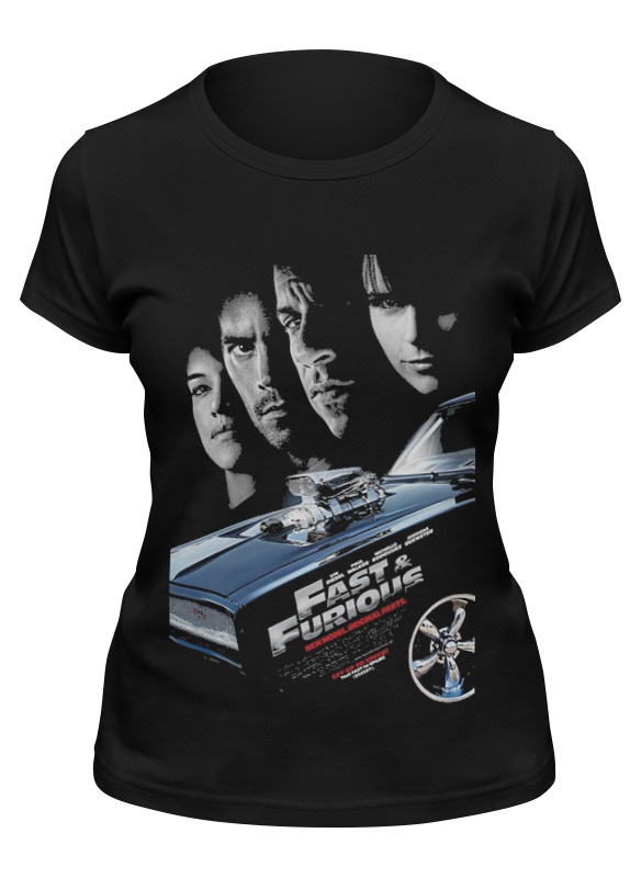 

Футболка женская Printio Fast & furious черная 2XL, Черный, Fast & furious