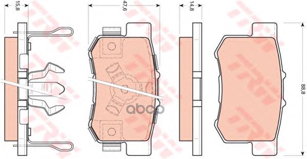 

Колодки Дисковые З. Honda Cr-V/Fr-V 1.7I/1.8I/2.0I/2.2Ctdi 02> Gdb3438 [43022S9Ae00]