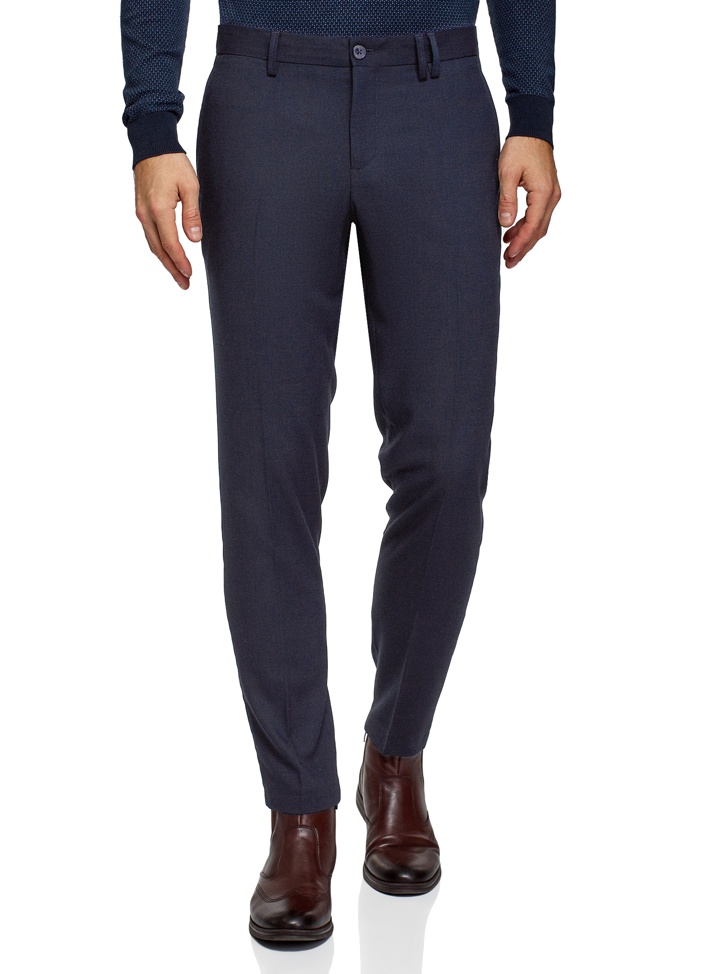 

Брюки мужские oodji 2B210037M синие 44 EU, 2B210037M