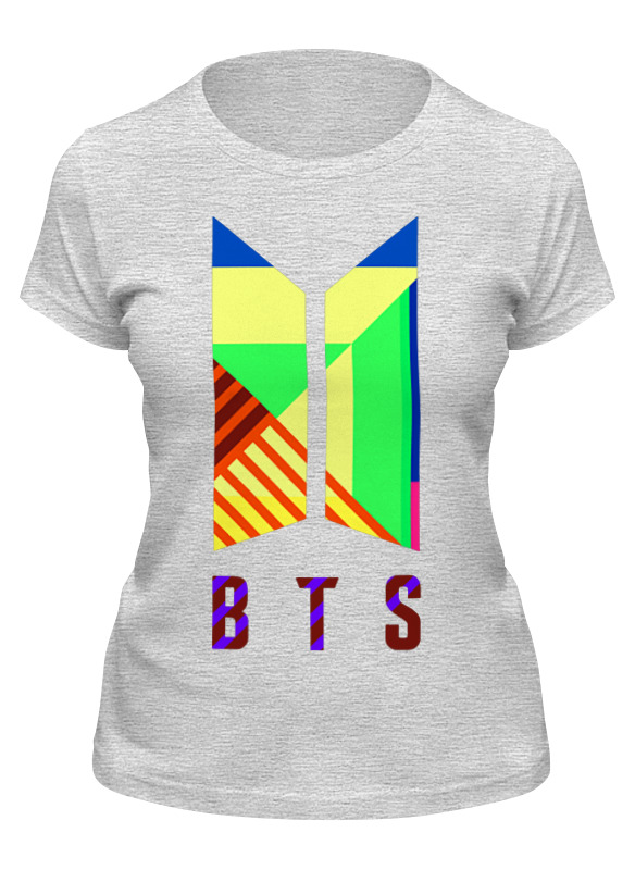 

Футболка женская Printio Bts серая XL, Серый, Bts