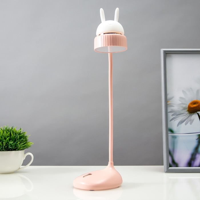

Настольная лампа сенсорная 16754/1PK LED 2Вт 6000К USB АКБ розовый 9х11х38 см