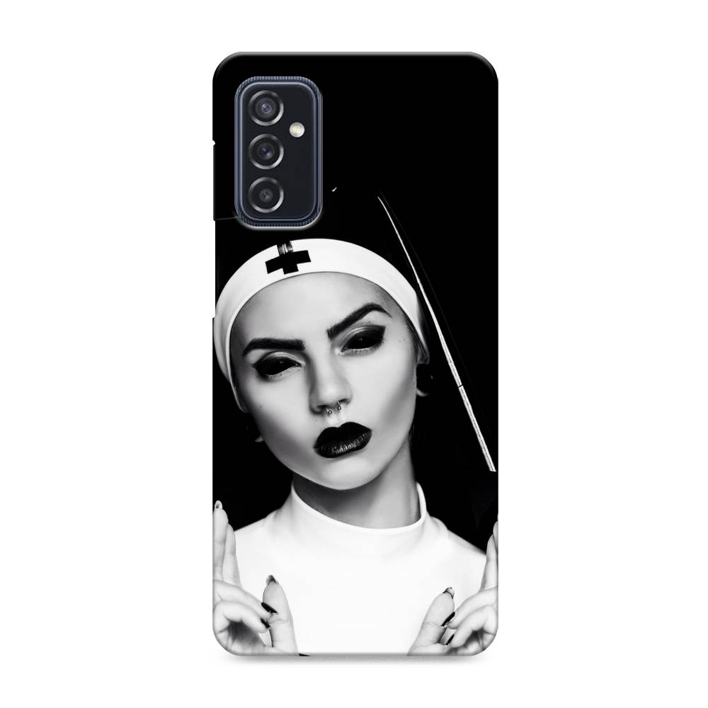 

Пластиковый чехол "Черная монашка" на Samsung Galaxy M52, 2104320-7