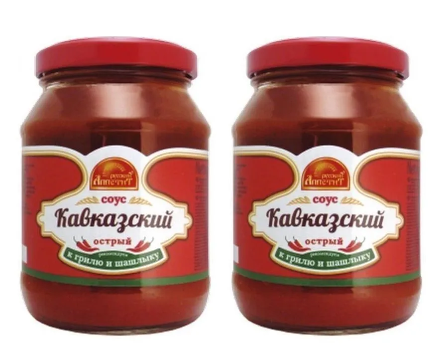 

Соус ВИТЕКС Кавказский, 260 г х 2 шт, пряный