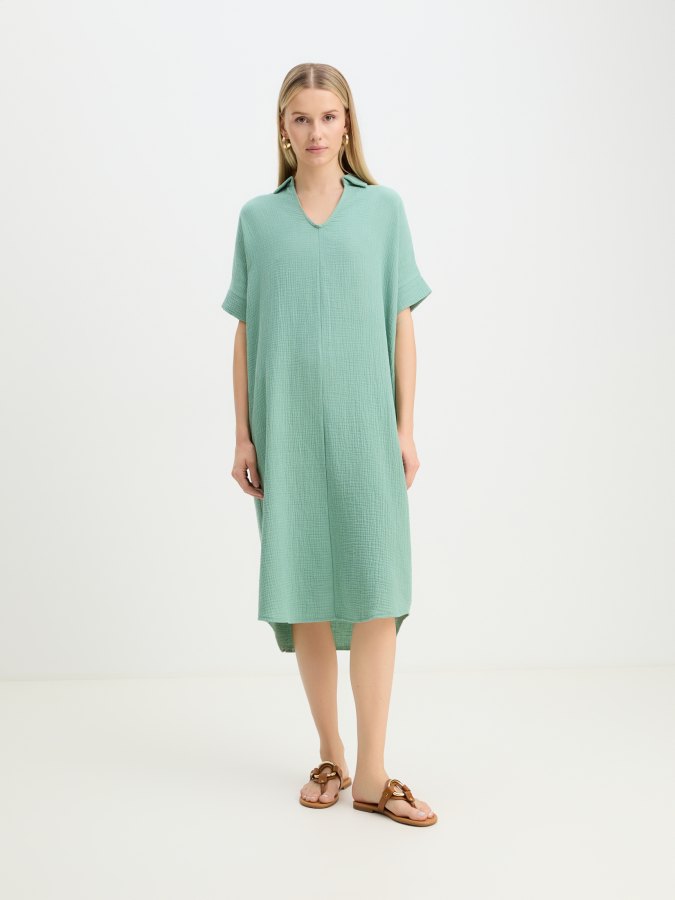 

Платье женское Maison David BLN917 бирюзовое 2XS, Бирюзовый, BLN917