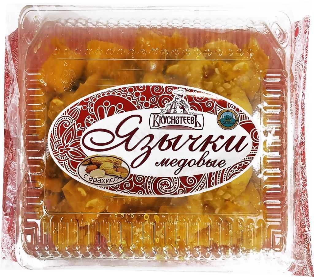 

Язычки медовые Вкуснотеевъ с арахисом 200 г