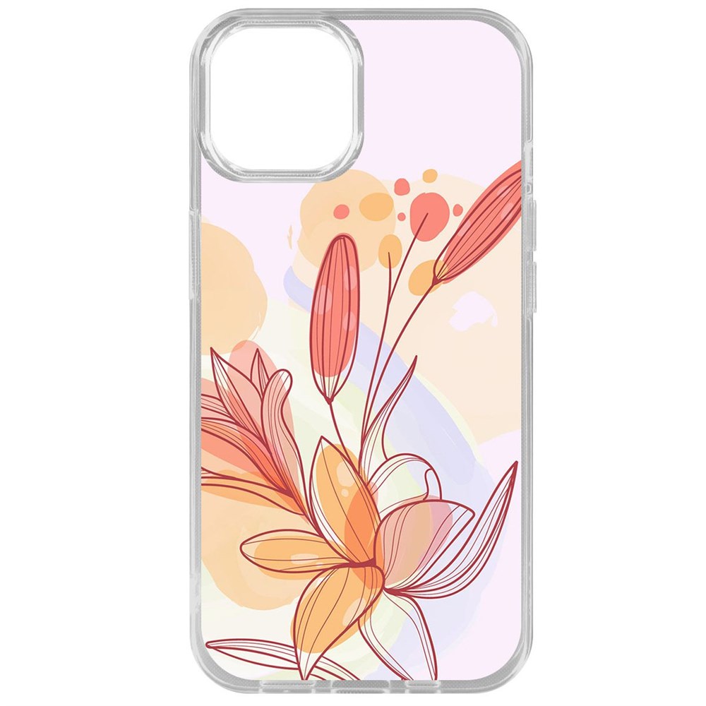 

Чехол-накладка Krutoff Clear Case Фантазия для iPhone 15, Прозрачный