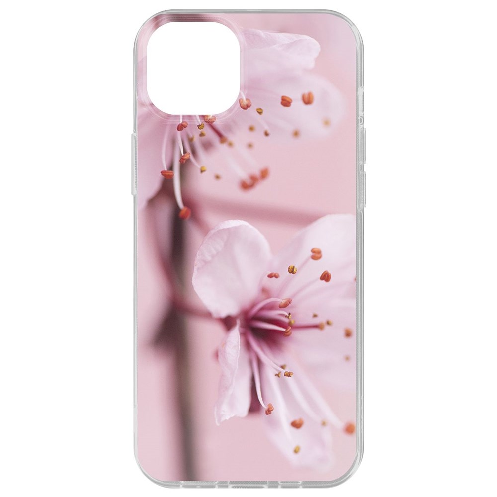 

Чехол-накладка Krutoff Clear Case Весна для iPhone 15 Plus, Прозрачный