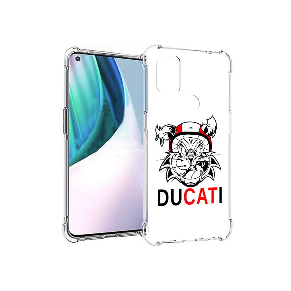 

Чехол MyPads Tocco для OnePlus Nord N10 5G дукати (PT227047.129.339), Прозрачный, Tocco