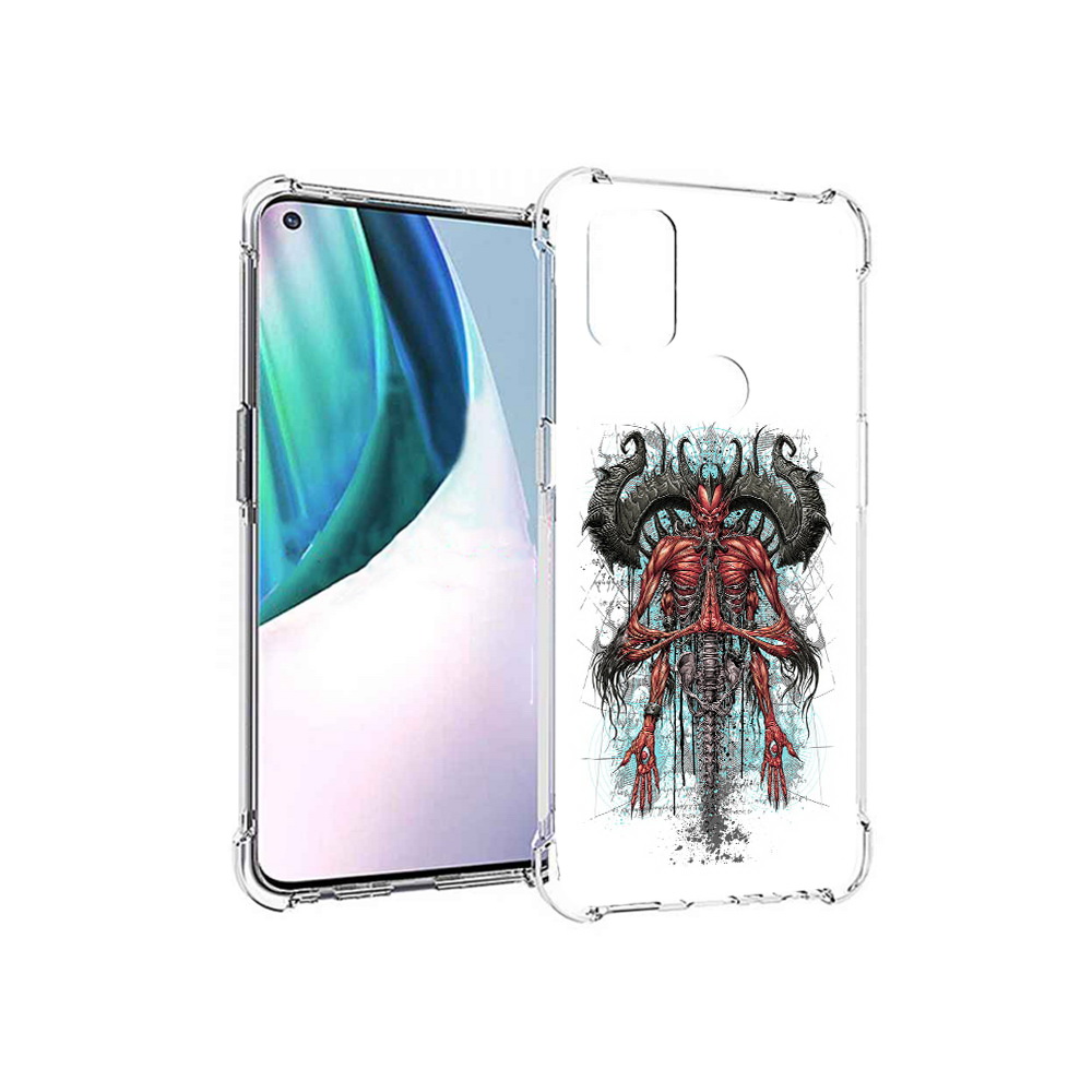 

Чехол MyPads Tocco для OnePlus Nord N10 5G дьявол (PT227047.129.340), Прозрачный, Tocco