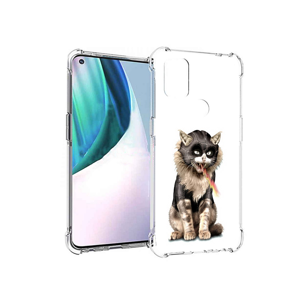 

Чехол MyPads Tocco для OnePlus Nord N10 5G дьяволский кот (PT227047.129.341), Прозрачный, Tocco