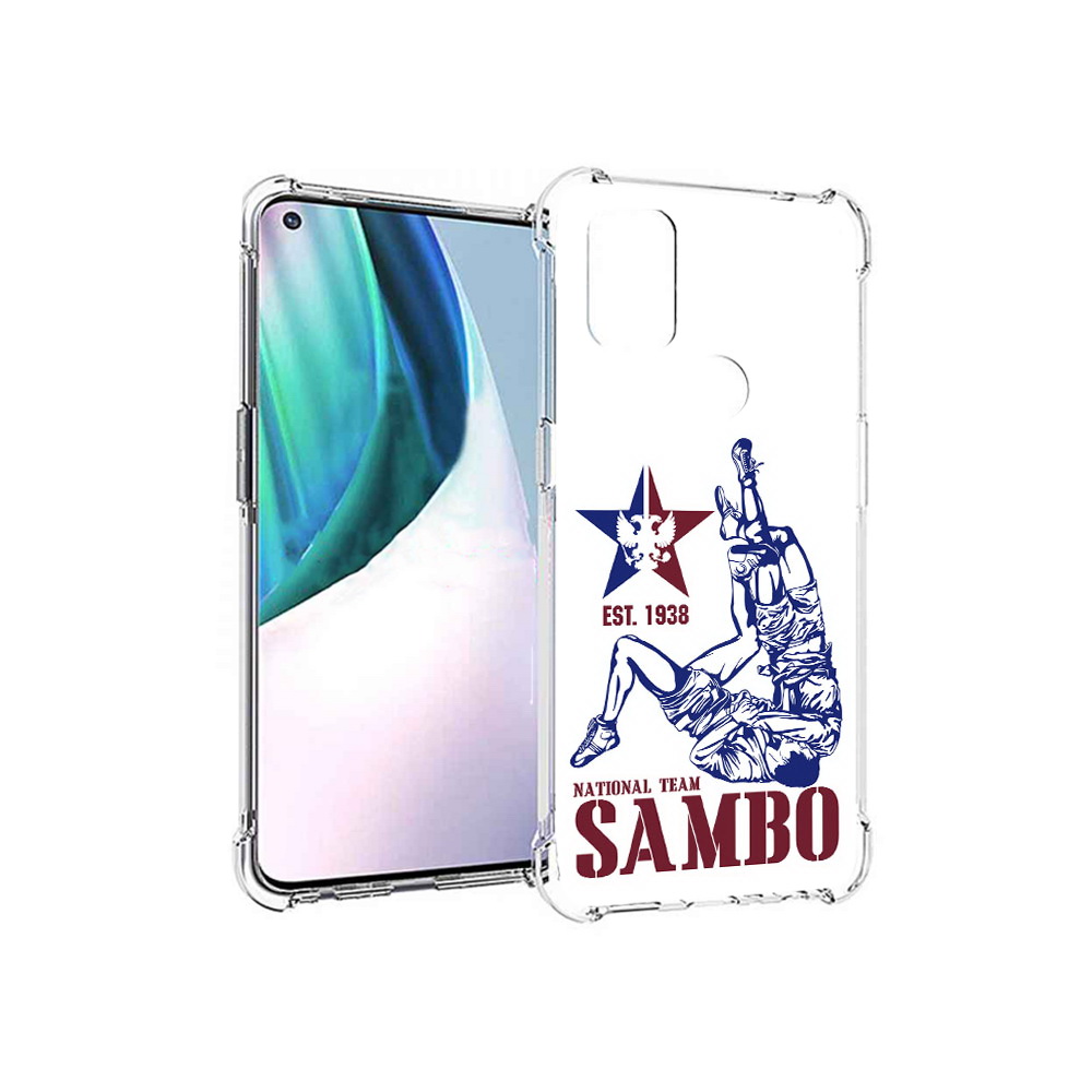 

Чехол MyPads Tocco для OnePlus Nord N10 5G единоборства самбо (PT227047.129.344), Прозрачный, Tocco