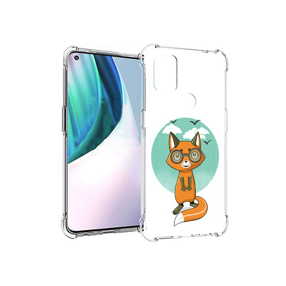 

Чехол MyPads Tocco для OnePlus Nord N10 5G задумчивая лиса (PT227047.129.348), Прозрачный, Tocco