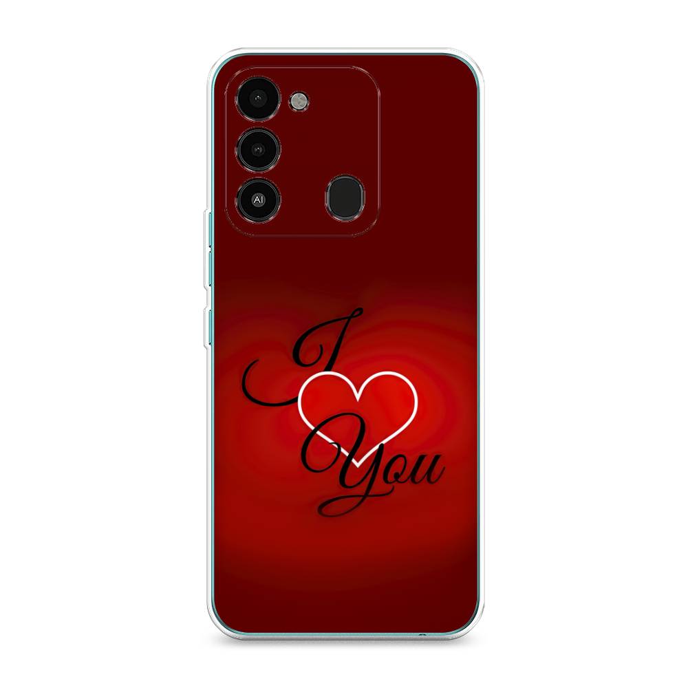 фото Силиконовый чехол "i love you 3" на tecno spark go 2022 awog