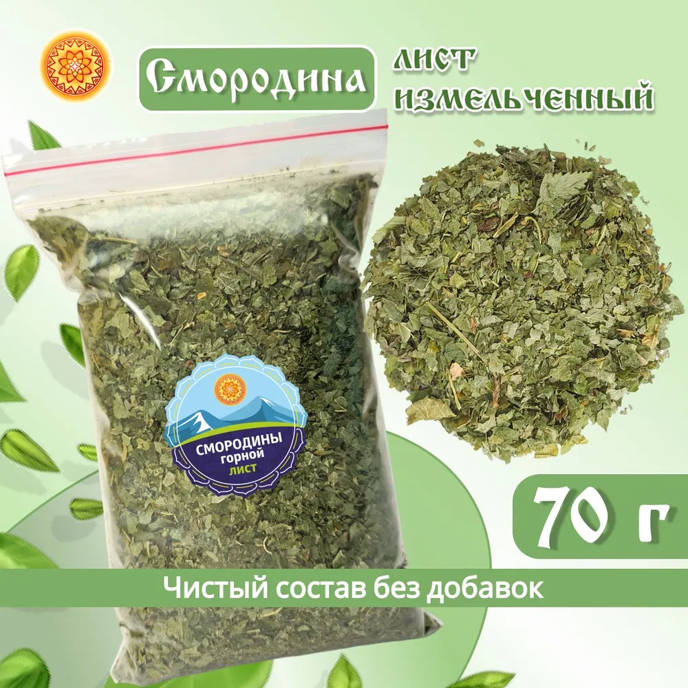 

Лист смородины ЯСАЛТАЯ измельченный, 70 г., ЛСМИ