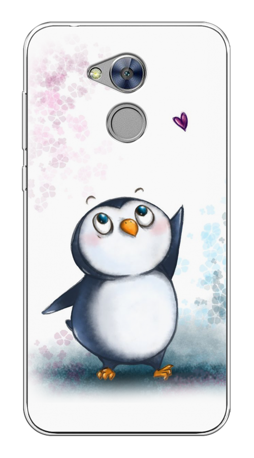 

Чехол Awog на Honor 6A "Пингвин и сердечко", Разноцветный, 63650-1