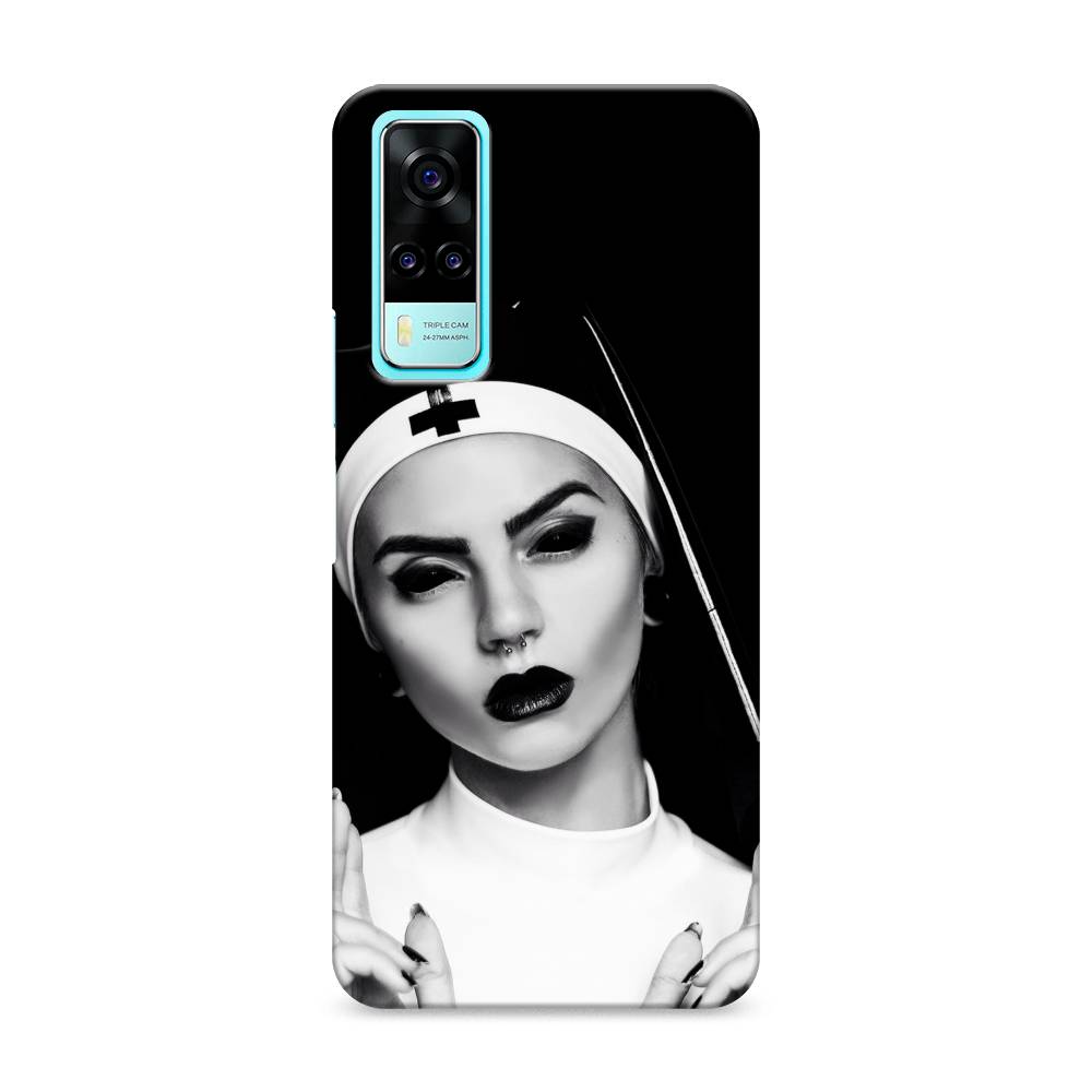 

Пластиковый чехол "Черная монашка" на Vivo Y31, 263720-7