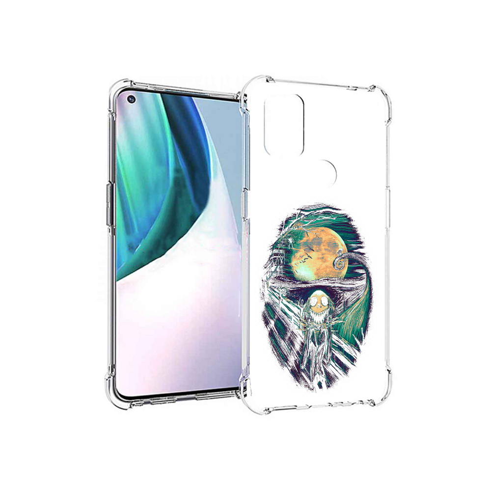 

Чехол MyPads Tocco для OnePlus Nord N10 5G зубастое существо абстракция (PT227047.129.370), Прозрачный, Tocco