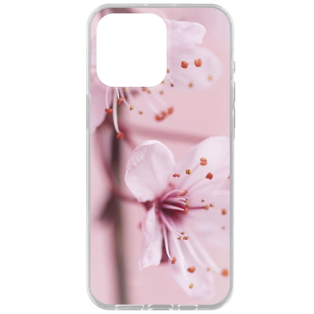 

Чехол-накладка Krutoff Clear Case Весна для iPhone 15 Pro Max, Прозрачный
