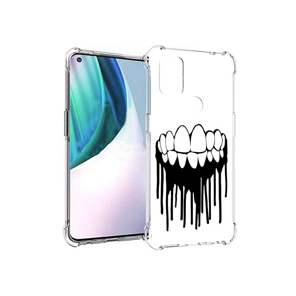 

Чехол MyPads Tocco для OnePlus Nord N10 5G зубы (PT227047.129.372), Прозрачный, Tocco