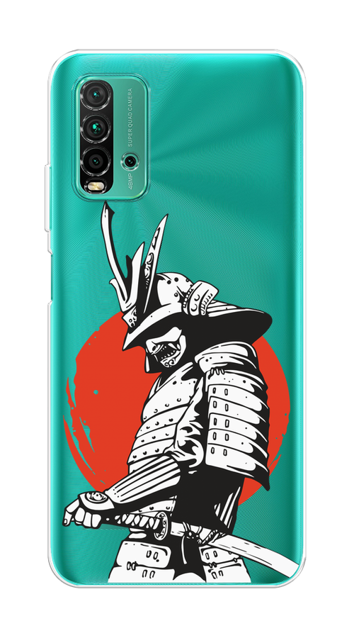

Чехол на Xiaomi Redmi 9T "Самурай с катаной", Черный;красный;белый, 39850-1