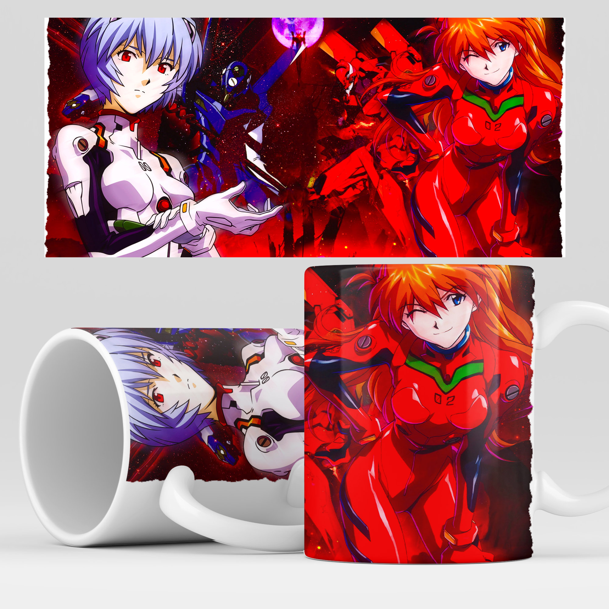 

Кружка RocketCup с принтом "Евангелион" аниме, Evangelion03