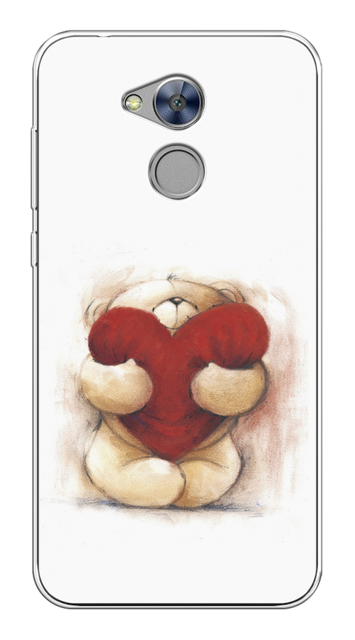 

Чехол Awog на Honor 6A "Мишка с сердцем 1", Разноцветный, 63650-6