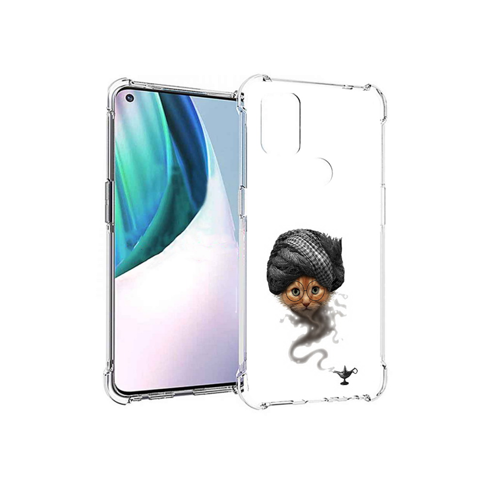 

Чехол MyPads Tocco для OnePlus Nord N10 5G кот джин (PT227047.129.398), Прозрачный, Tocco