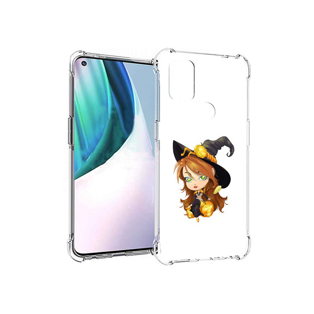 

Чехол MyPads Tocco для OnePlus Nord N10 5G Ведьмочка (PT227047.129.40), Прозрачный, Tocco