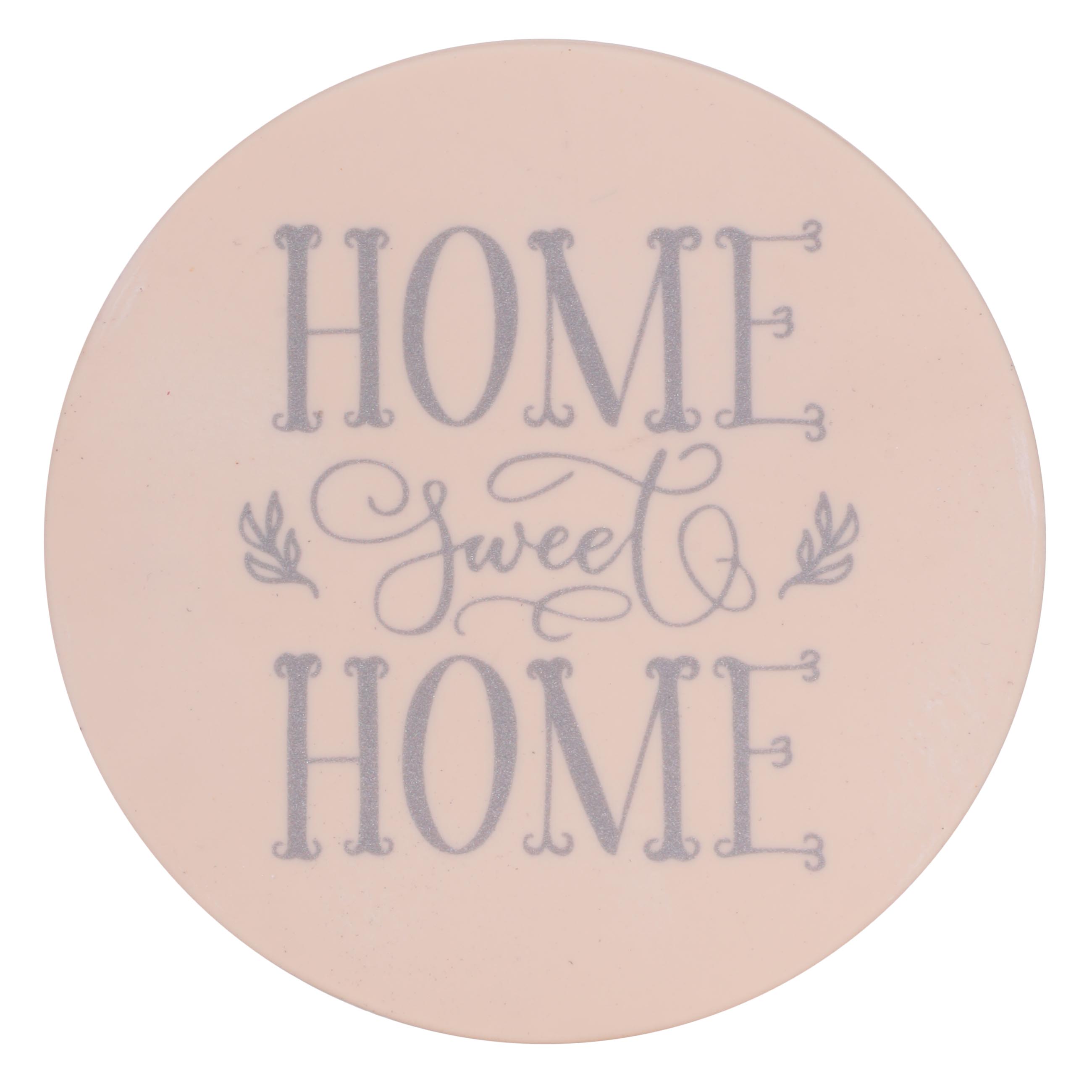 

Подставка под кружку, 10 см, 2 шт, силикон, круглая, бежевая, Sweet home, Scroll