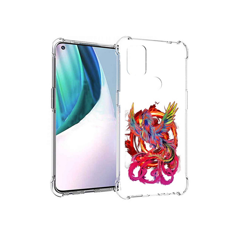 

Чехол MyPads Tocco для OnePlus Nord N10 5G красочный феникс (PT227047.129.414), Прозрачный, Tocco