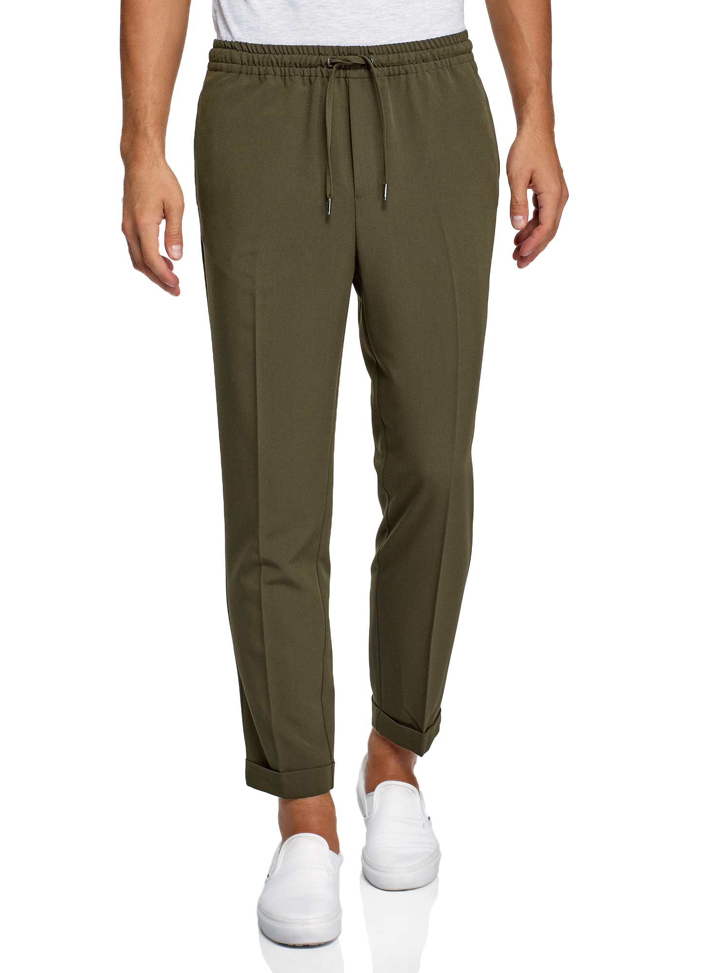 

Брюки мужские oodji 2B210042M зеленые 42 EU, 2B210042M