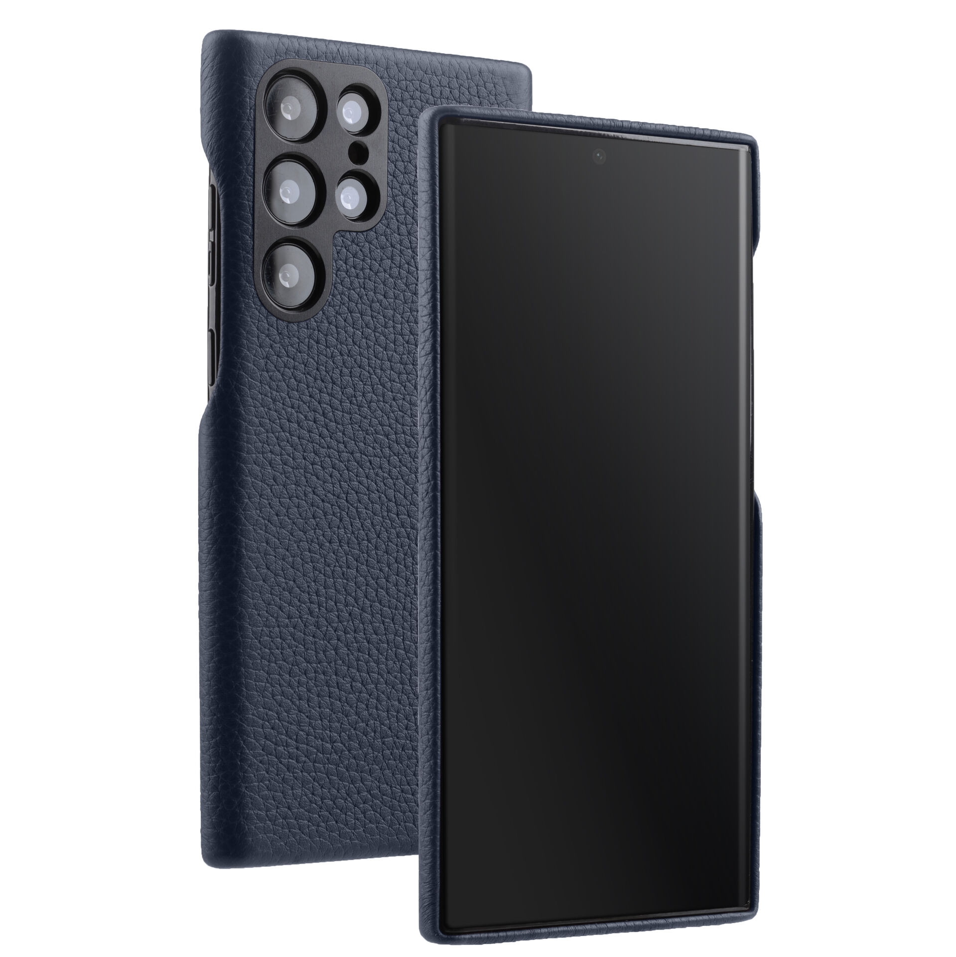 

Кожаный чехол накладка Melkco для Samsung Galaxy S22 Ultra - Origin Regal SС, Синий