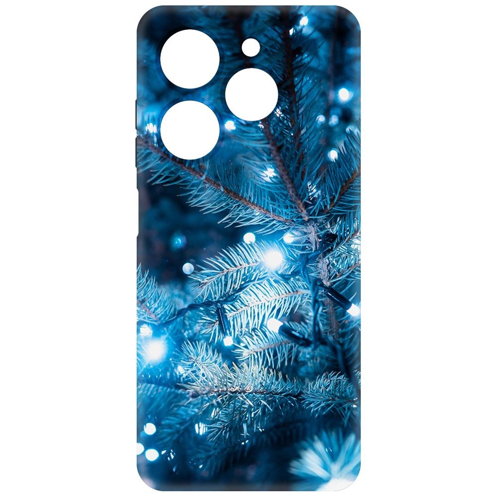 

Чехол-накладка Krutoff Soft Case Гирлянда для Tecno Spark 20С черный