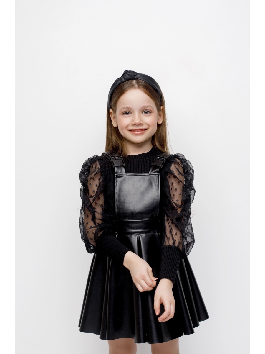 Блузка детская MIMISHOP TRENDY BABY 07MI15Lb, черный, 140