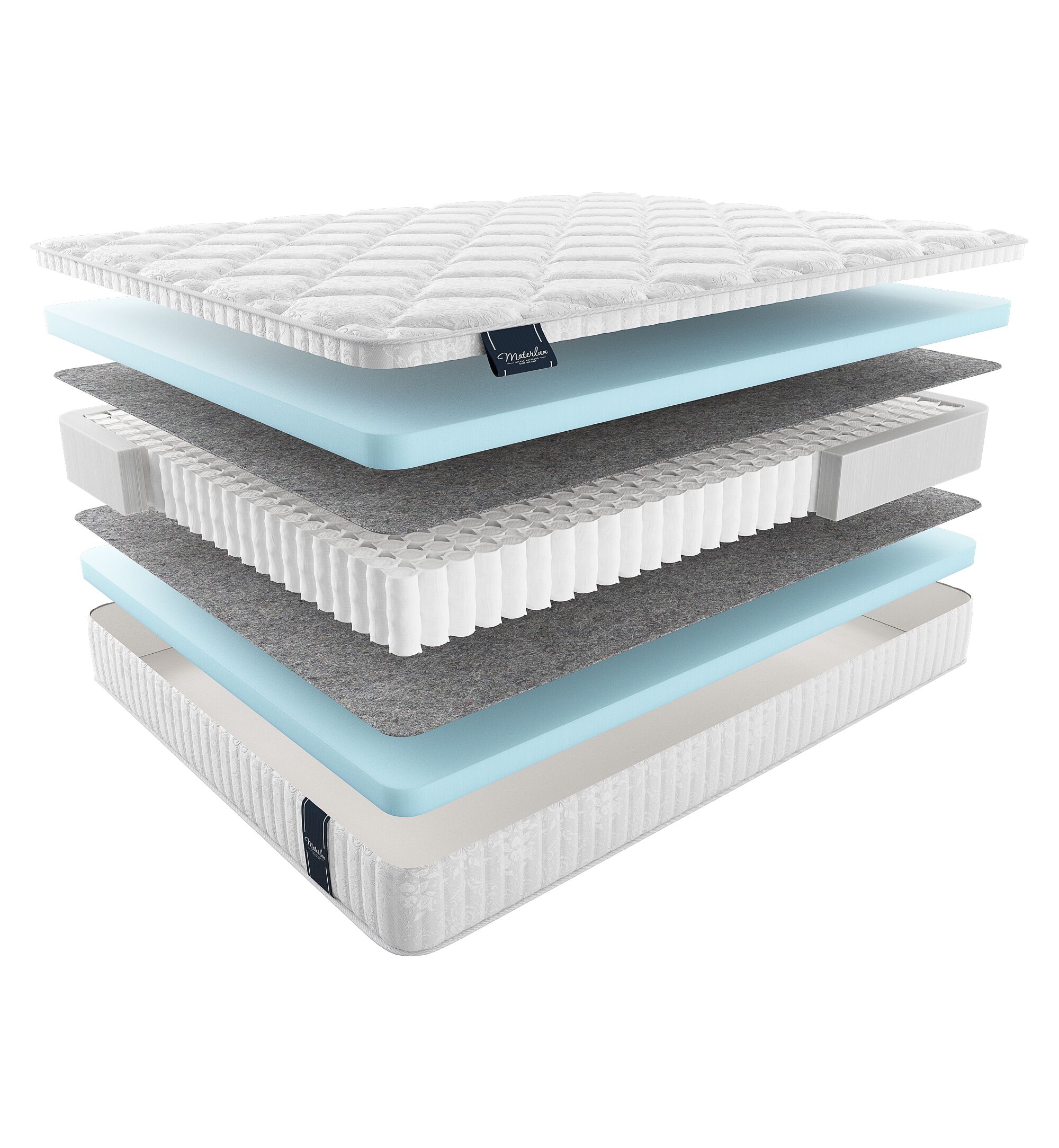 

Матрас Materlux Voyage Oltre 115х205, Бежевый;белый;серый;серебристый, Oltre