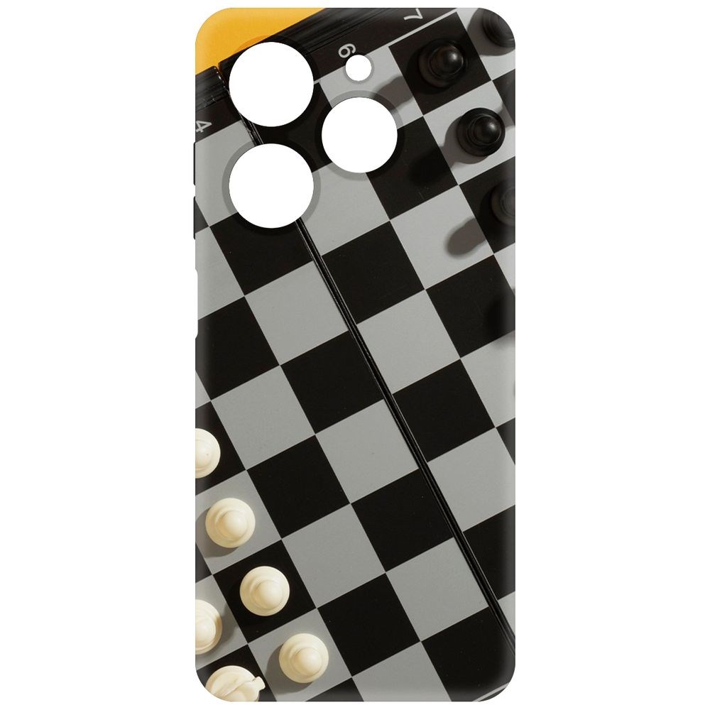 

Чехол-накладка Krutoff Soft Case Шахматы для Tecno Spark 20С черный