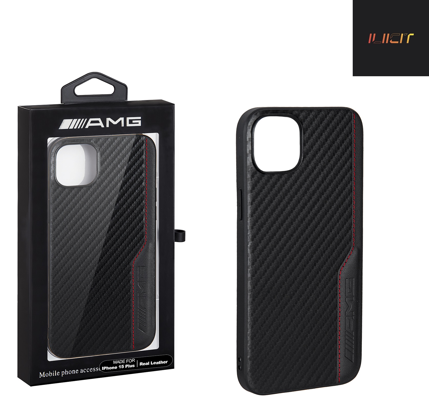 

Чехол iPhone 15 Plus AMG BLS, черный (IS010136)