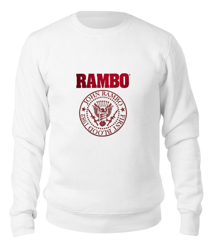 

Свитшот унисекс Printio Rambo белый S, Rambo