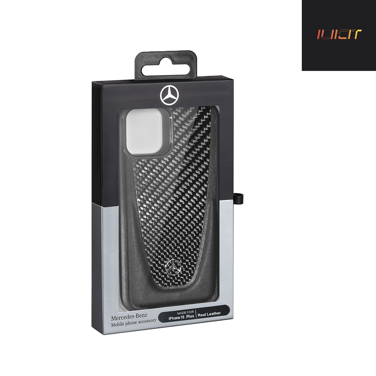 

Чехол iPhone 15 Plus Benz Dynamic line, черный (IS010505)