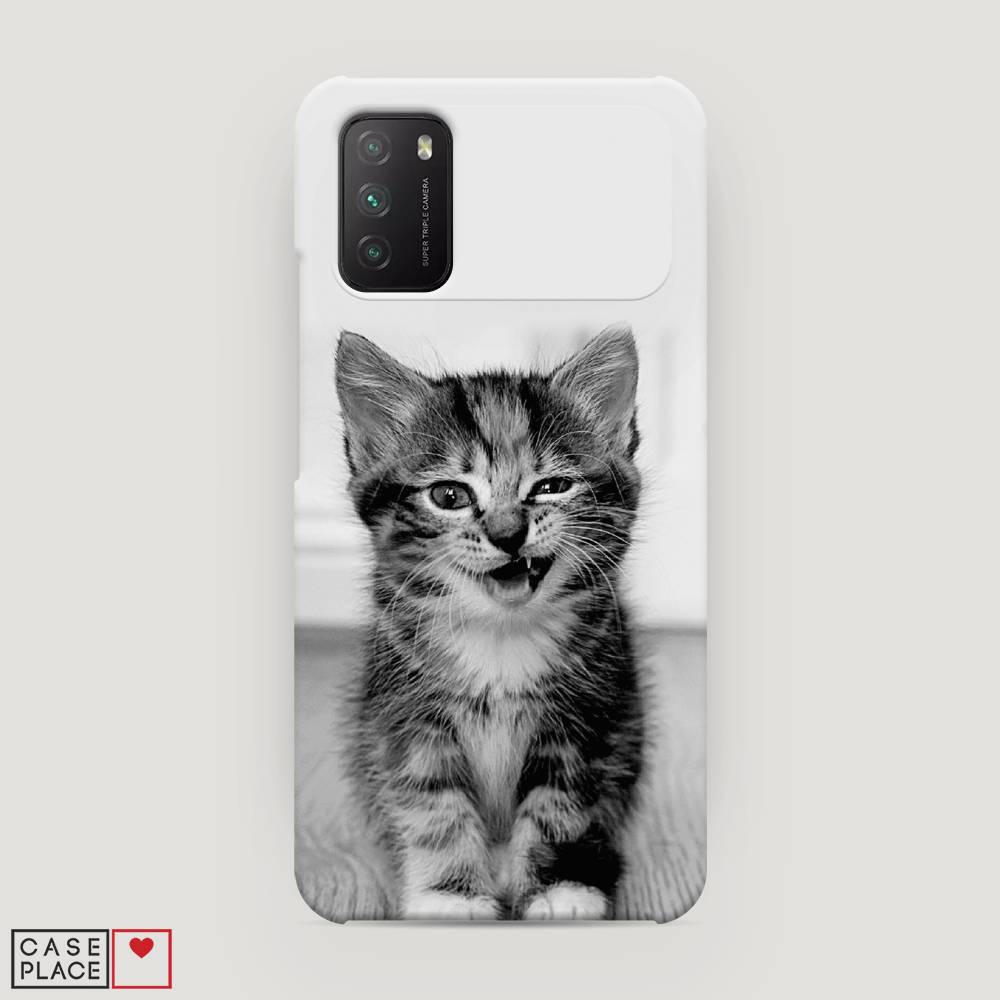 

Пластиковый чехол "Подмигивающий котенок" на Xiaomi Poco M3, 39520-1