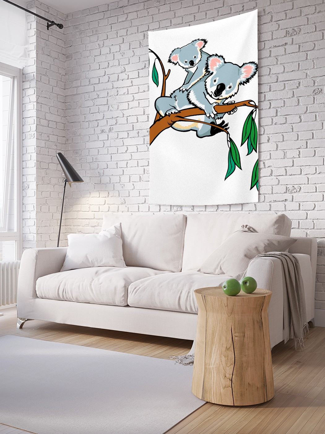 

Вертикальное фотопанно на стену JoyArty Коалы на ветке 150x200 см, Коалы на ветке