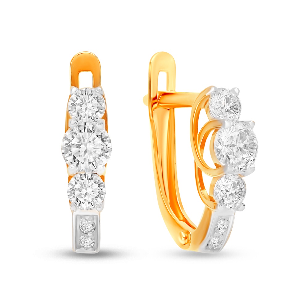 

Серьги из красного золота 585Gold 302005533, Swarovski, 302005533