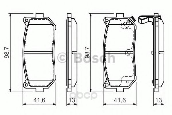 

0 986 424 693 =649 02=660 002-Sx Колодки Дисковые З. Kia Spectra 1.6 01>/Clarus 1.8I-2.0I